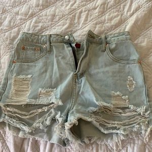 denim shorts